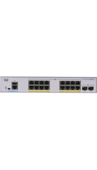 "Buy Online  Cisco Business CBS35016PE2G Managed Switch | 16 Port GE | PoE | EXt PS | 2X1G SFP | Limited Lifetime Protection (CBS35016PE2G) Networking"