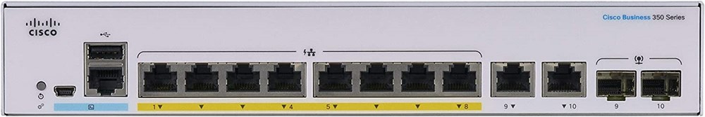 "Buy Online  Cisco CBS350 Managed 8-port GEI Full PoEI Ext PSI 2x1G Combo Networking"