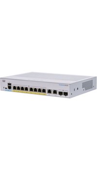 Cisco Business CBS3508PE2G Managed Switch | 8 Port GE | PoE | EXt PS | 2X1G Combo | Limited Lifetime Protection (CBS3508PE2G)