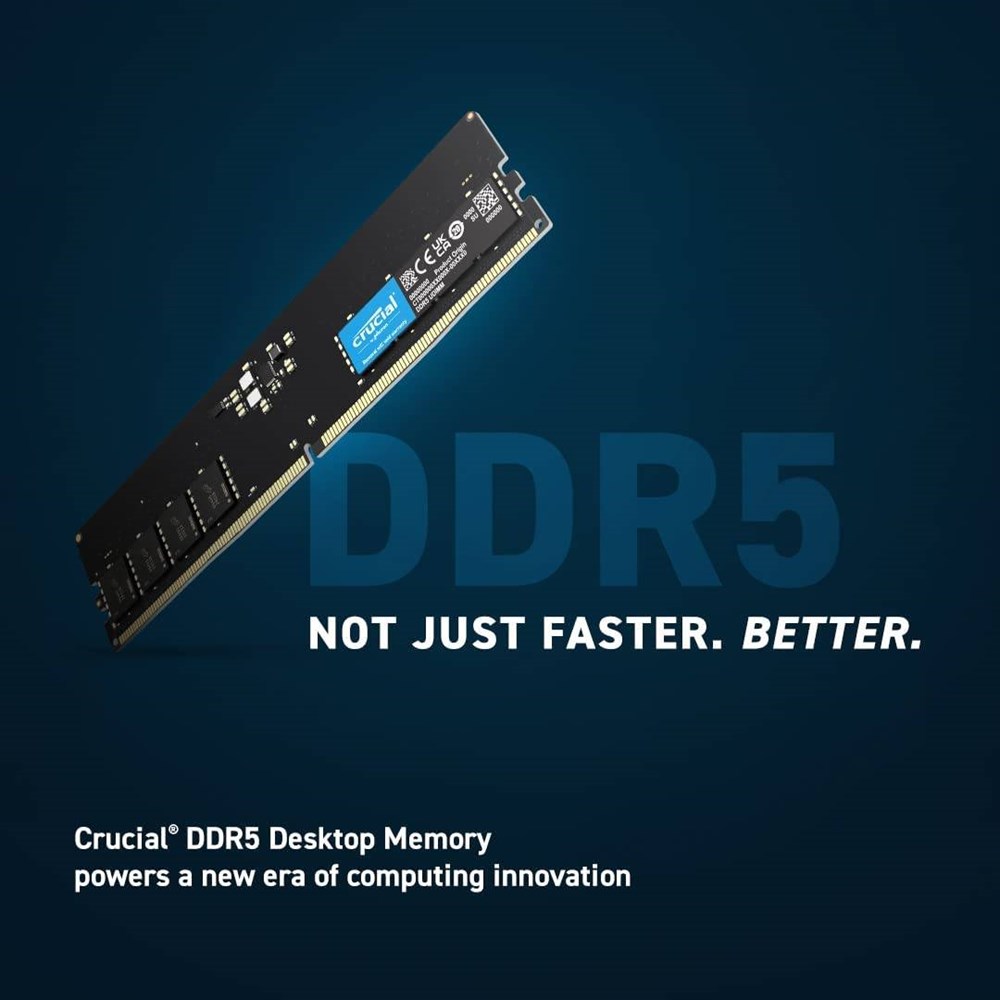 "Buy Online  Crucial 16GB DDR5-4800 UDIMM CL40 (8Gbit) Peripherals"