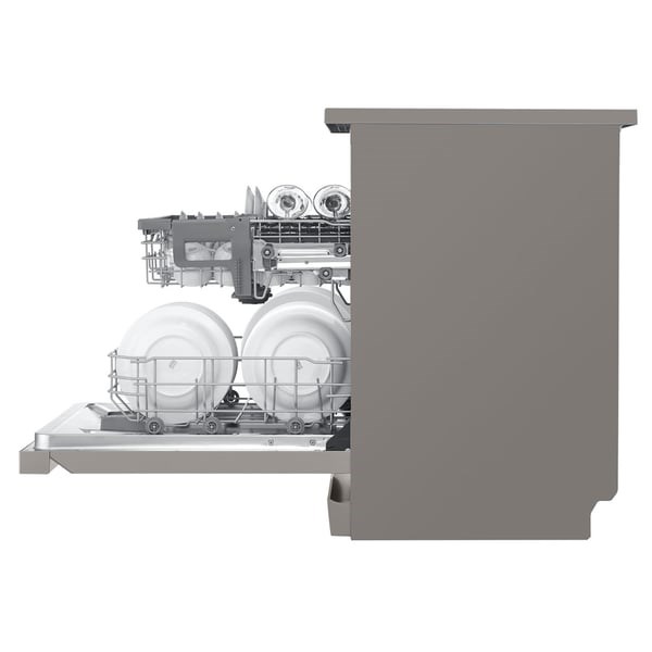"Buy Online  LG QuadWash Dishwasher| 14 Place Settings| EasyRack Plus| Inverter Direct Drive| ThinQ| Platinum Silver color Home Appliances"