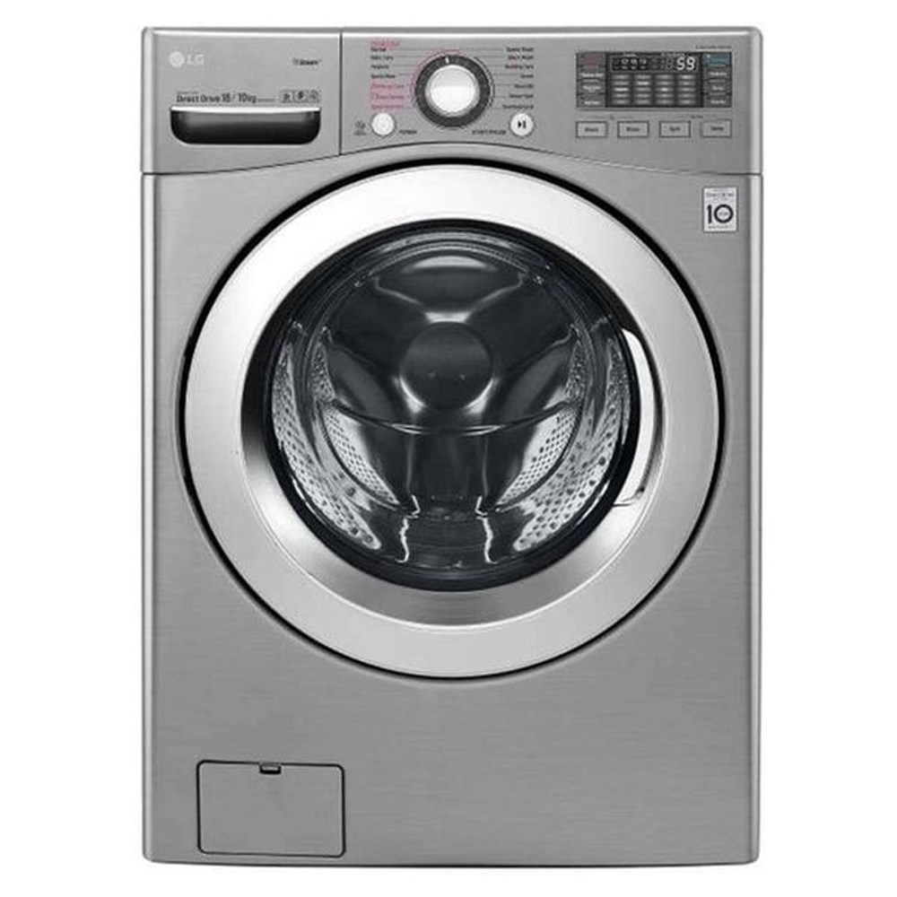"Buy Online  LG Front Load Washer Dryer 18Kg Washer & 10Kg Dryer 6Motion Direct Drive Steam ThinQ F18L2CRV2T2 Home Appliances"