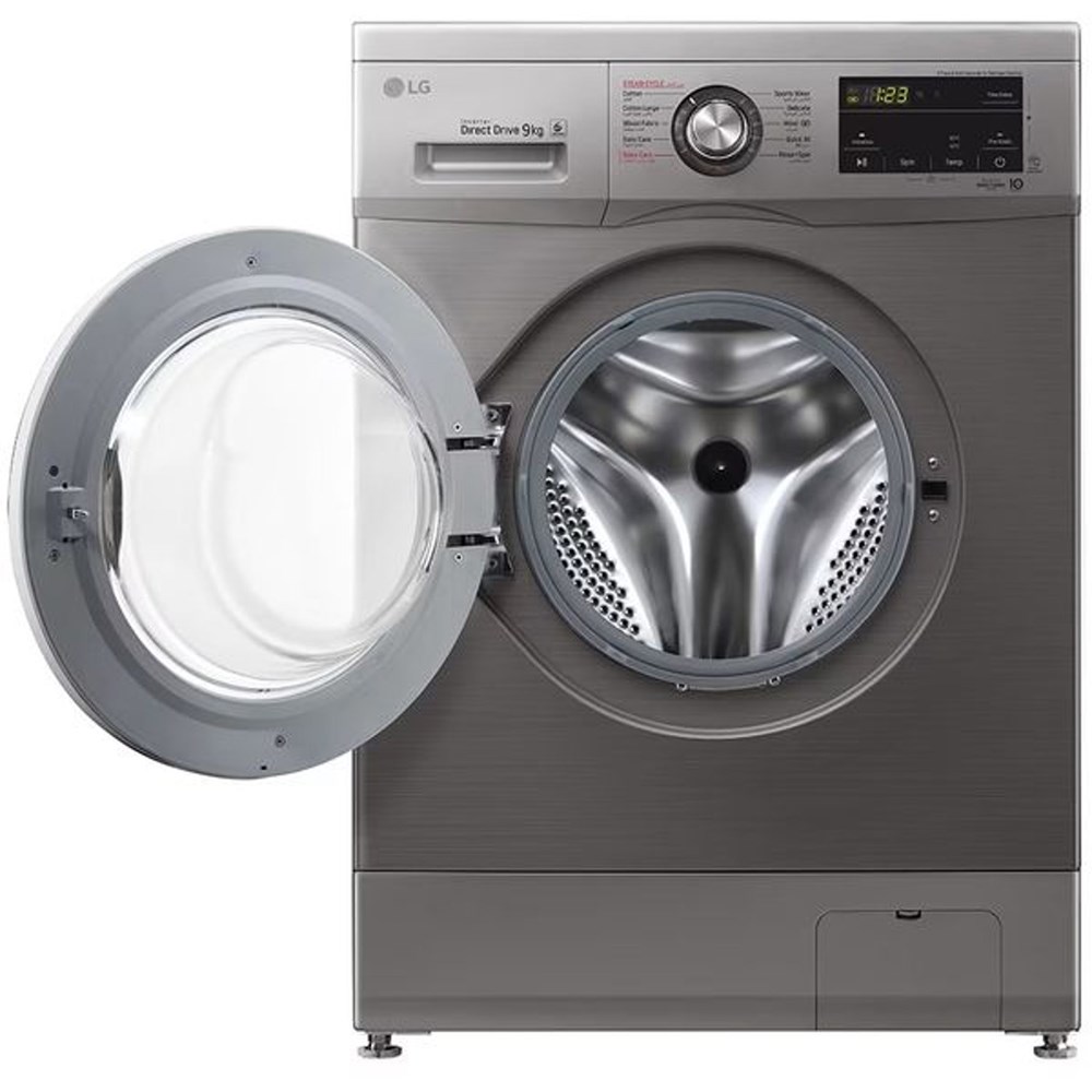 "Buy Online  LG 2023 9kg Front Load Washing Machine| Silver Home Appliances"