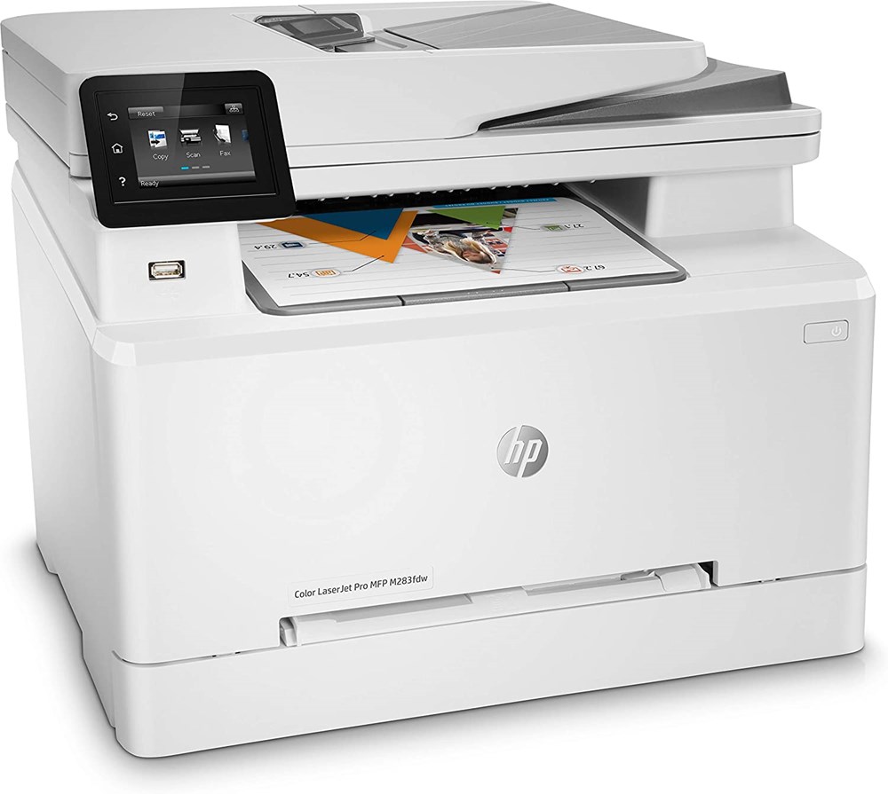 "Buy Online  HP Colour LaserJet Pro M283fdw Multi-Function Printer (3 Years HP Commercial Warranty) I White Printers"