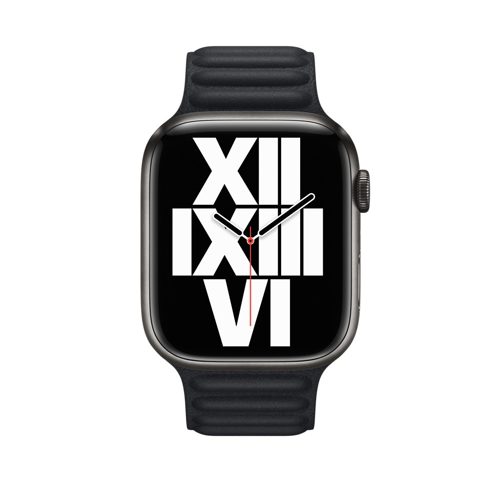 "Buy Online  Apple 45mm Midnight Leather Link - S/M Watches"