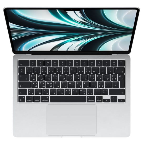 "Buy Online  Apple MacBook Air 13.6-inch (2022) M2 Chip 8GB 256GB 8-core GPU Silver English/Arabic Keyboard Laptops"