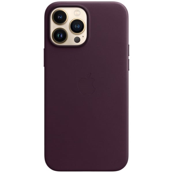 "Buy Online  iPhone 13 Pro Max Leather Case with MagSafe - Dark Cherry MM1M3ZEA Mobile Accessories"
