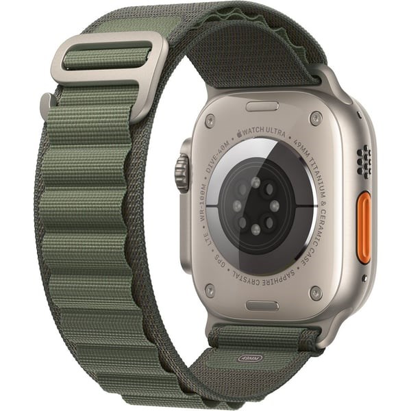 "Buy Online  Apple Watch Ultra GPS + Cellular 49mm Titanium Case with Green Alpine Loop -Small Watches"