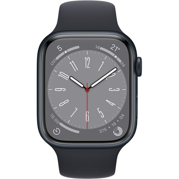 "Buy Online  Apple Watch Series 8 GPS + Cellular 41mm Midnight Aluminium Case with Midnight Sport Band - Regular Watches"