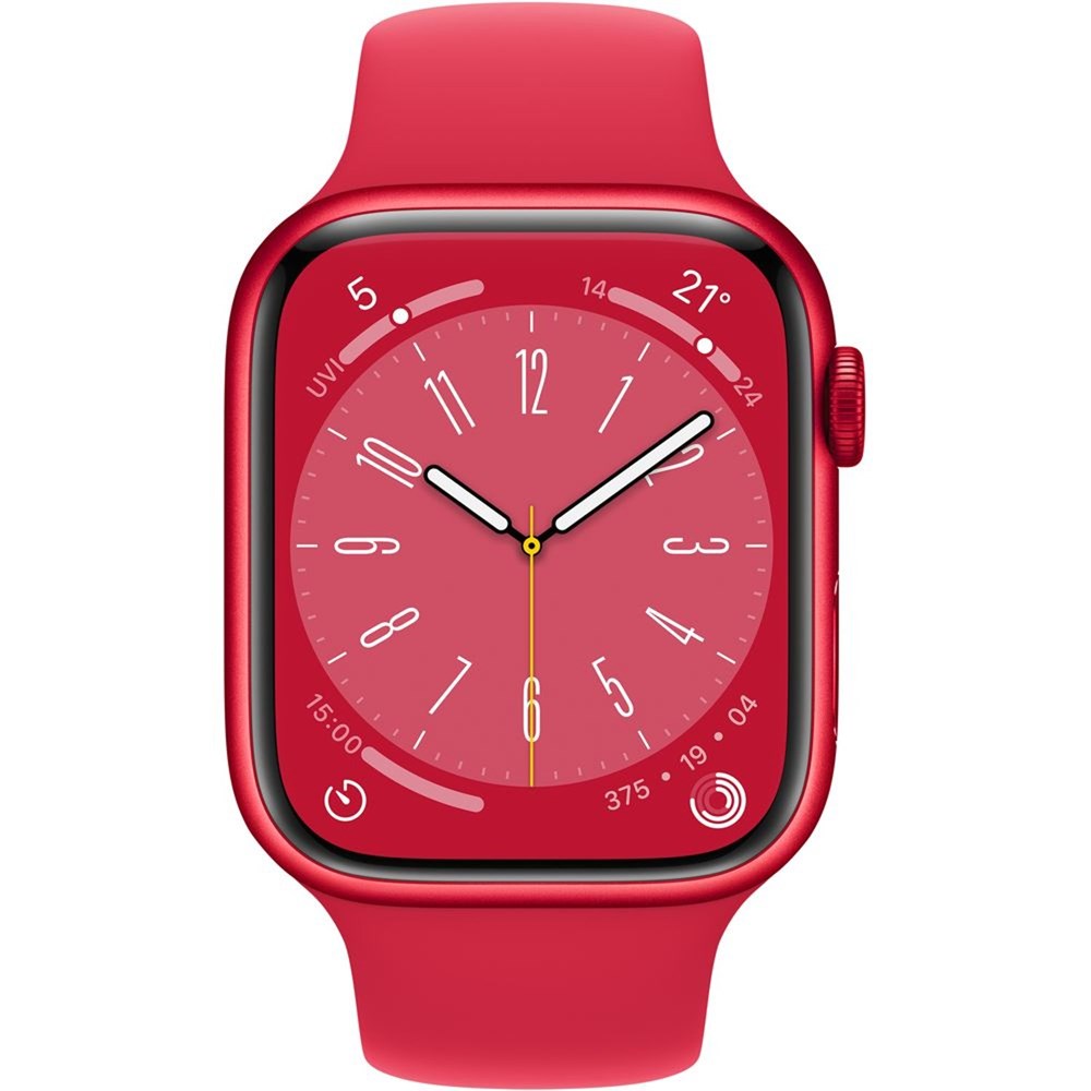 "Buy Online  Apple Watch Series 8 GPS + Cellular 45mm (PRODUCT)RED Aluminium Case with (PRODUCT)RED Sport Band-Regular Watches"