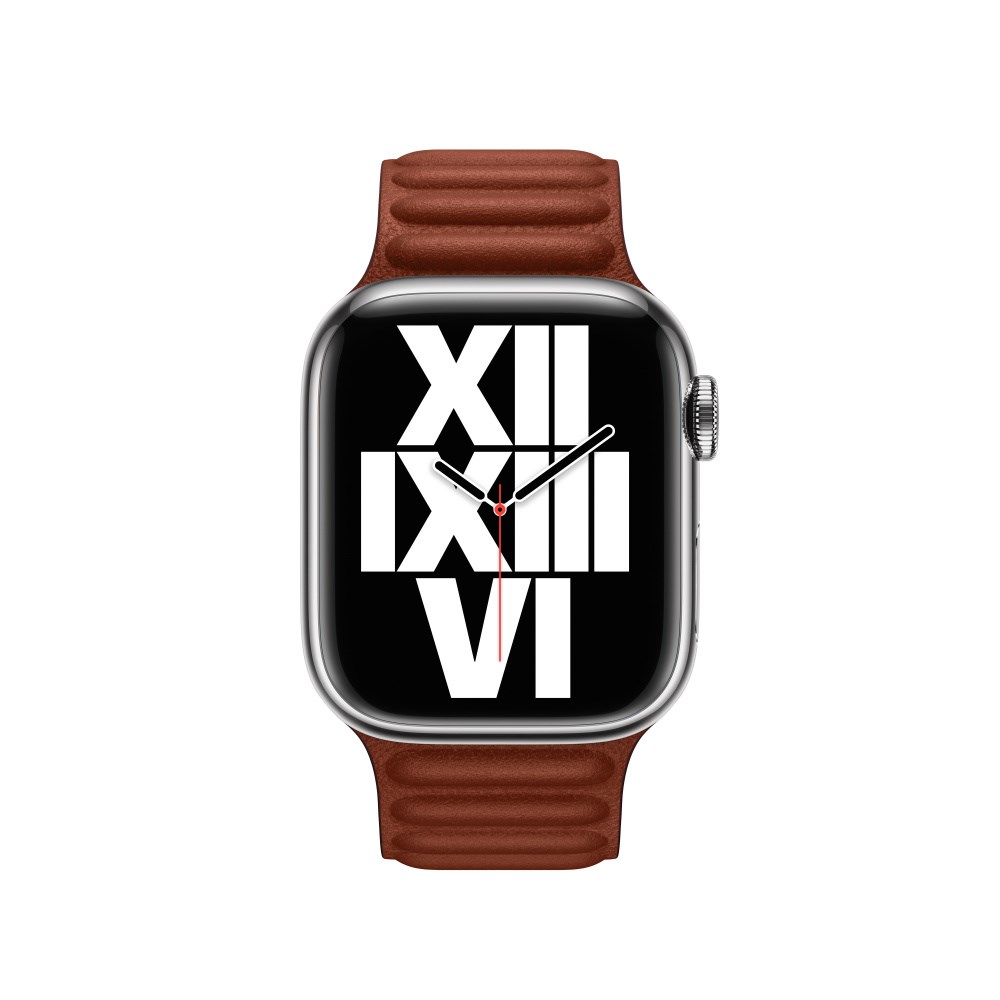 "Buy Online  Apple 41mm Ink Leather Link-M/L Watches"