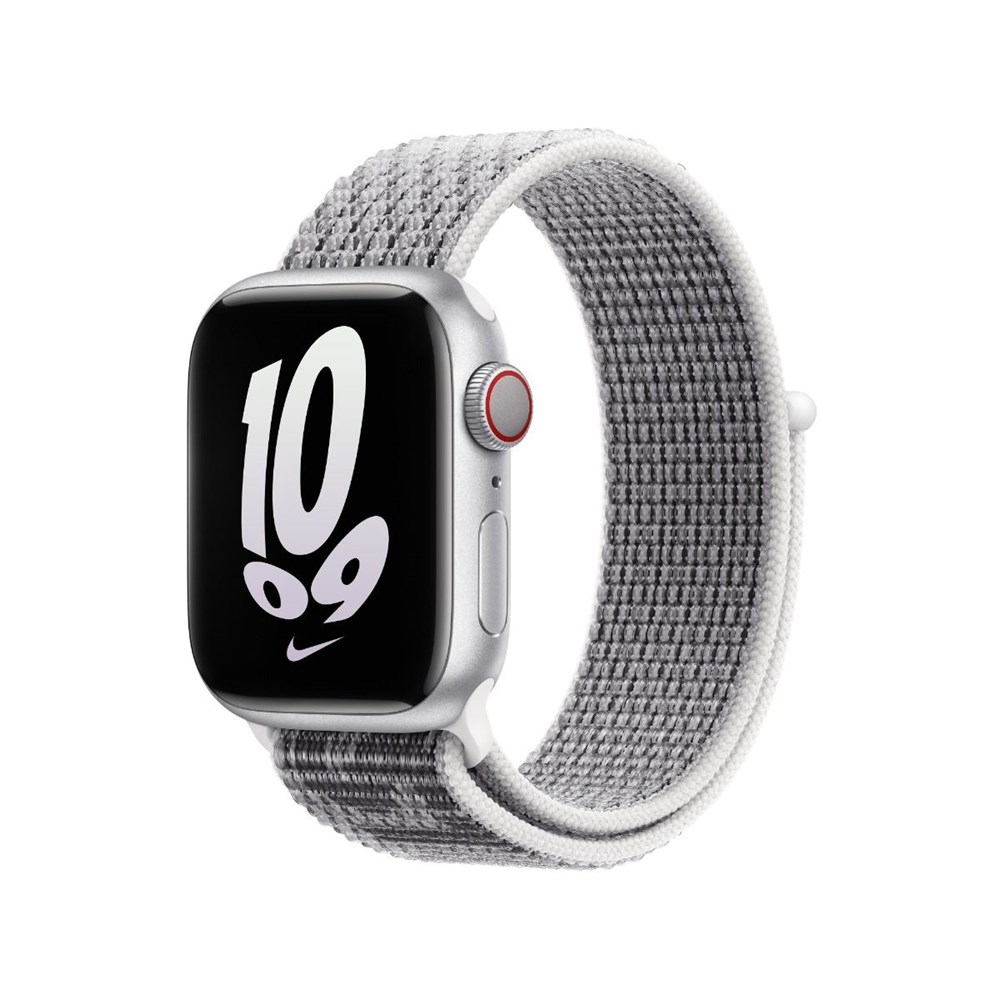 "Buy Online  Apple 41mm Summit White/Black Nike Sport Loop Watches"