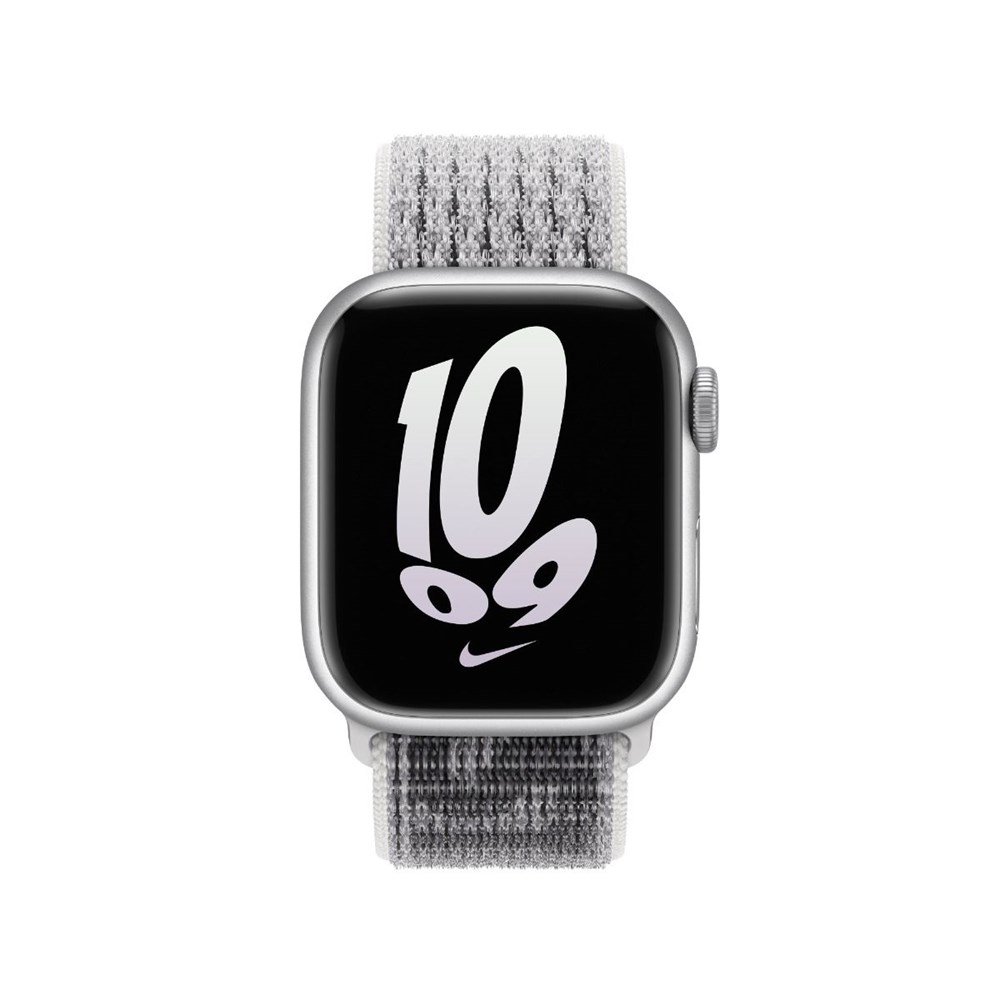 "Buy Online  Apple 41mm Summit White/Black Nike Sport Loop Watches"