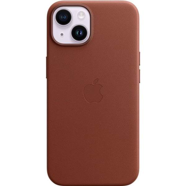 "Buy Online  iPhone 14 Leather Case with MagSafe - Umber MPP73ZEA Mobile Accessories"