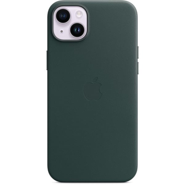 "Buy Online  iPhone 14 Plus Leather Case with MagSafe - Forest Green MPPA3ZEA Mobile Accessories"