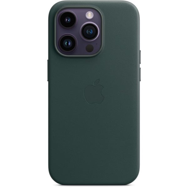 "Buy Online  iPhone 14 Pro Leather Case with MagSafe- Forest Green Mobile Accessories"