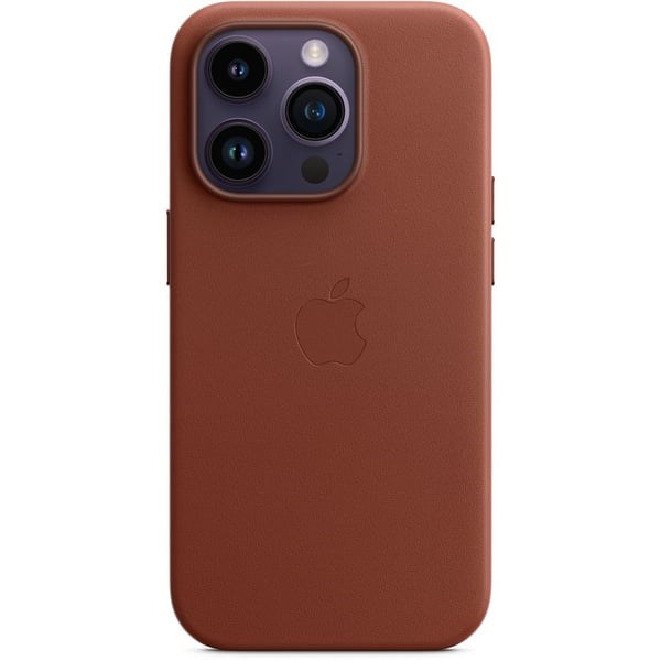 "Buy Online  iPhone 14 Pro Leather Case with MagSafe- Umber Mobile Accessories"
