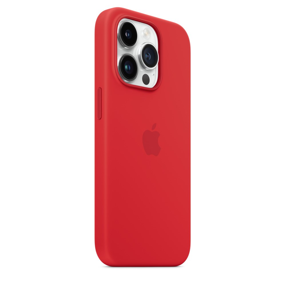 "Buy Online  Apple iPhone 14 Silicone Case with MagSafe - (PRODUCT)RED Mobile Accessories"