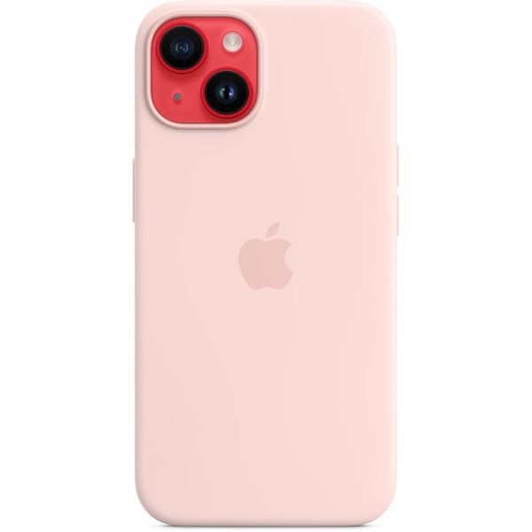 "Buy Online  iPhone 14 Silicone Case with MagSafe - Chalk Pink MPRX3ZEA Mobile Accessories"