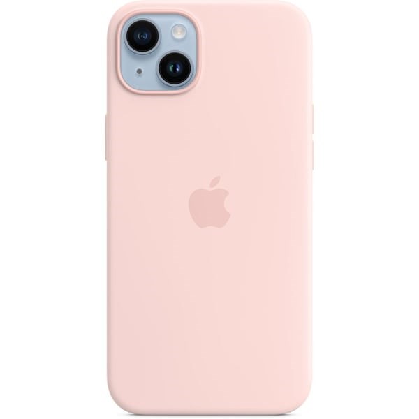 "Buy Online  iPhone 14 Plus Silicone Case with MagSafe - Chalk Pink MPT73ZEA Mobile Accessories"