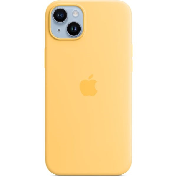 "Buy Online  iPhone 14 Plus Silicone Case with MagSafe - Sunglow MPTD3ZEA Mobile Accessories"
