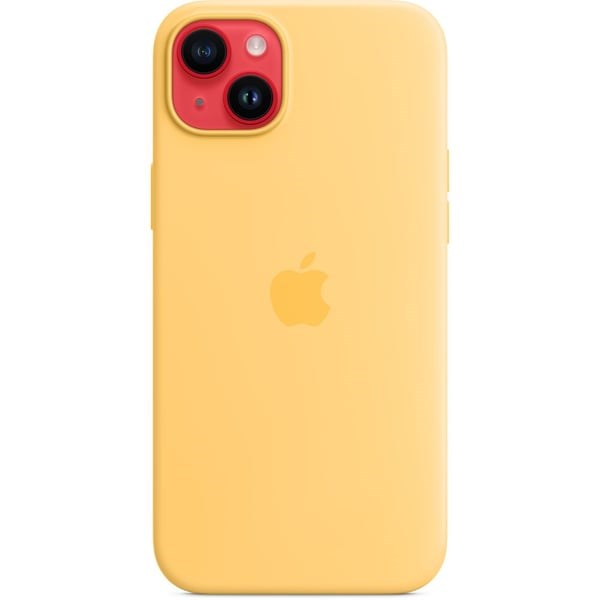 "Buy Online  iPhone 14 Plus Silicone Case with MagSafe - Sunglow MPTD3ZEA Mobile Accessories"