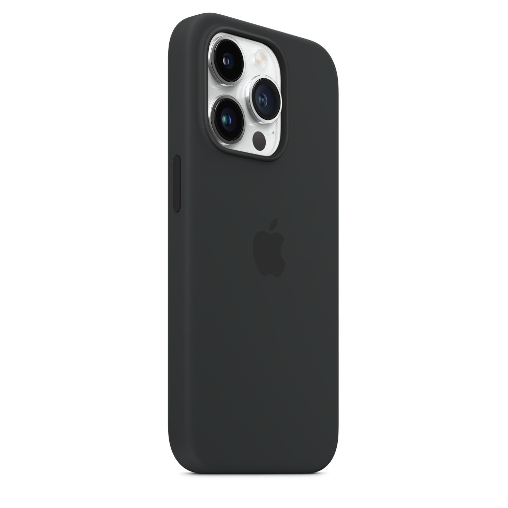 "Buy Online  Apple iPhone 14 Pro Silicone Case with MagSafe - Midnight Mobile Accessories"