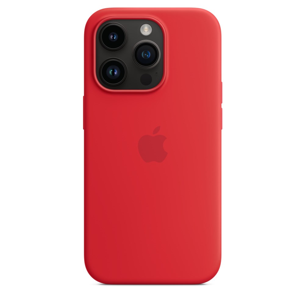 "Buy Online  Apple iPhone 14 Pro Silicone Case with MagSafe - (PRODUCT)RED Mobile Accessories"