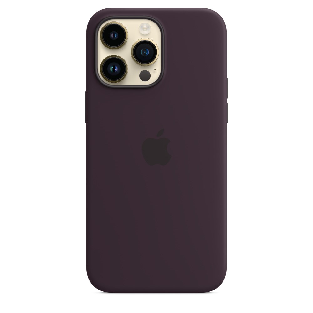 "Buy Online  Apple iPhone 14 Pro Silicone Case with MagSafe - Elderberry Mobile Accessories"