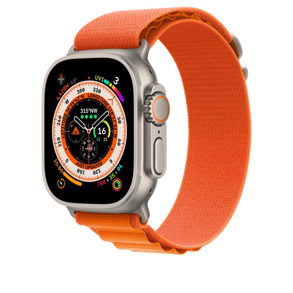 "Buy Online  Apple 49mm Orange Alpine Loop - Small Watches"