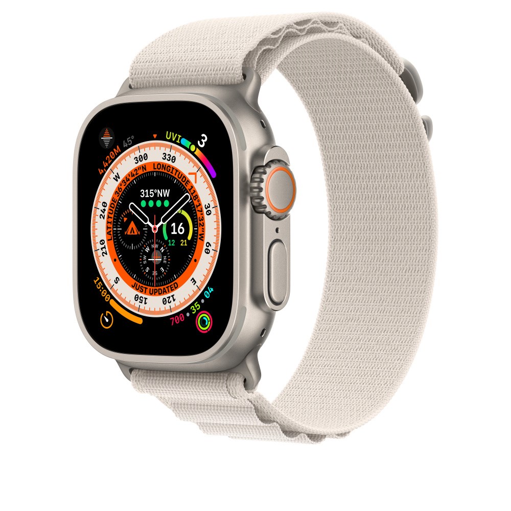 "Buy Online  Apple 49mm Starlight Alpine Loop - Small Watches"