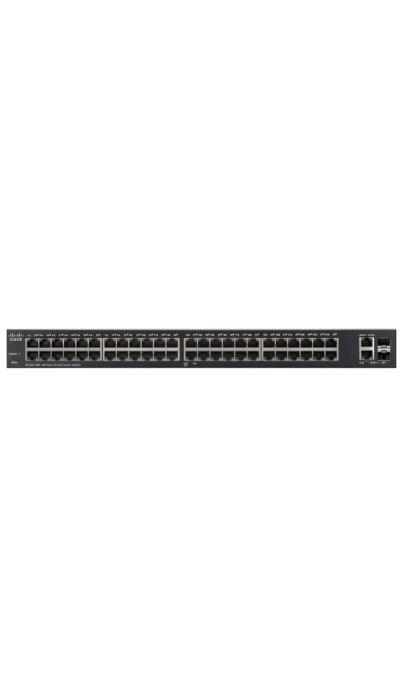 "Buy Online  Cisco SF22048P Smart Switch | 48 10/100 Fast Ethernet Ports | 2 Gigabit Ethernet (GbE) Ports | 375W PoE | Limited Lifetime Protection (SF22048PK9UK) Networking"
