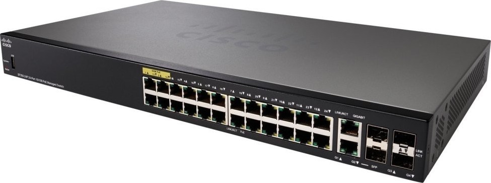 "Buy Online  Cisco SF350-24P 24-port 10/100 POE Managed Switch Networking"