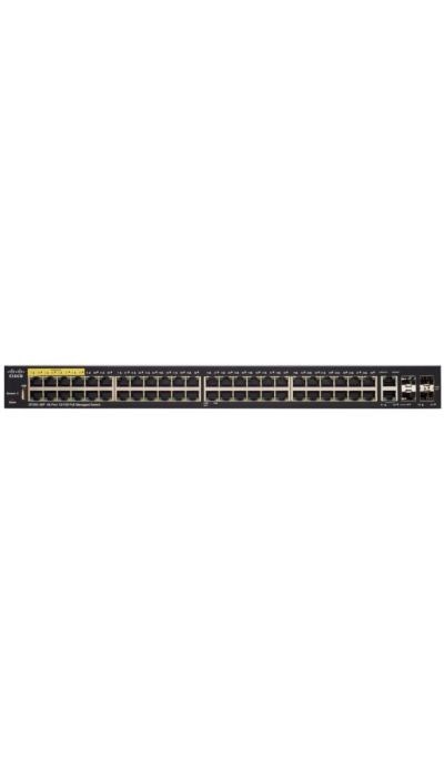 "Buy Online  Cisco SF35048P Managed Switch | 48 10/100 Ports | 382W PoE | 4 Gigabit Ethernet (GbE) Combo SFP | Limited Lifetime Protection (SF35048PK9UK) Networking"