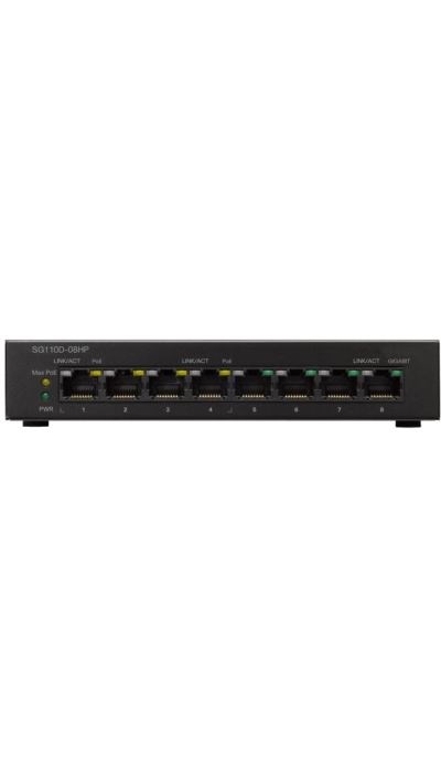 "Buy Online  Cisco SG110D08HP Unmanaged Switch | 8 Gigabit Ethernet (GbE) Ports | 32W PoE | Limited Lifetime Protection (SG110D08HPUK) Networking"