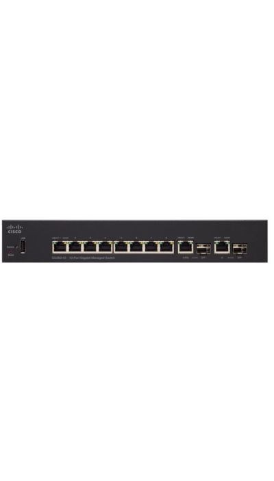 "Buy Online  Cisco SG35010 Managed Switch | 10 Gigabit Ethernet (GbE) Ports | 8 Gigabit Ethernet RJ45 Ports | 2 Gigabit Ethernet Combo Ports SFP | Limited Lifetime Protection (SG35010K9UK) Networking"