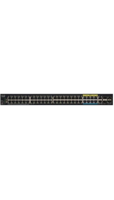 "Buy Online  Cisco SG350X48PV Stackable Managed Switch | 48Port Switch | 40 Ports Gigabit | 8 Ports | 5G Multigigabit | 740W PoE | 2 X 10G Combo + 2 X SFP+ | Limited Lifetime Protection (SG350X48PVK9UK) Networking"