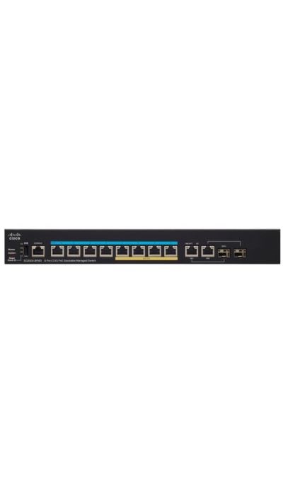 "Buy Online  Cisco SG350X8PMD Stackable Managed Switch | 8 Ports 2.5G Multigigabit | 240W PoE | 2 X 10G Combo SFP+ | Limited Lifetime Protection (SG350X8PMDK9UK) Networking"