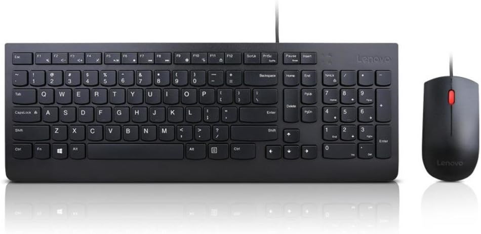 "Buy Online  Lenovo Essential Wired Keyboard and Mouse Combo (Arabic) 4X30L79884 Peripherals"
