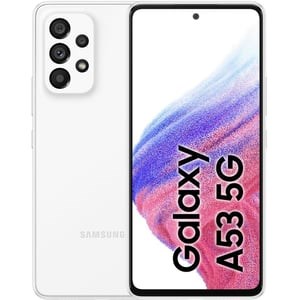 "Buy Online  Samsung Galaxy A53 SM-A536EZWDMEA 128GB Awesome White 5G Dual Sim Smartphone Smart Phones"