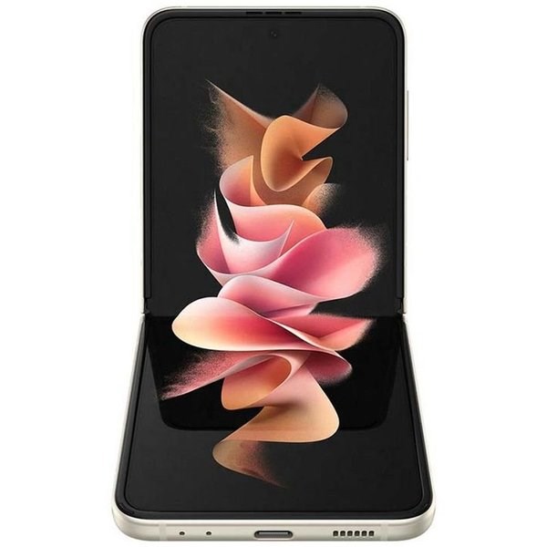 "Buy Online  Samsung Galaxy Z Flip 3 SM-F711BZEFMEA 256 GB  Cream 5G Dual Sim Smartphone Smart Phones"