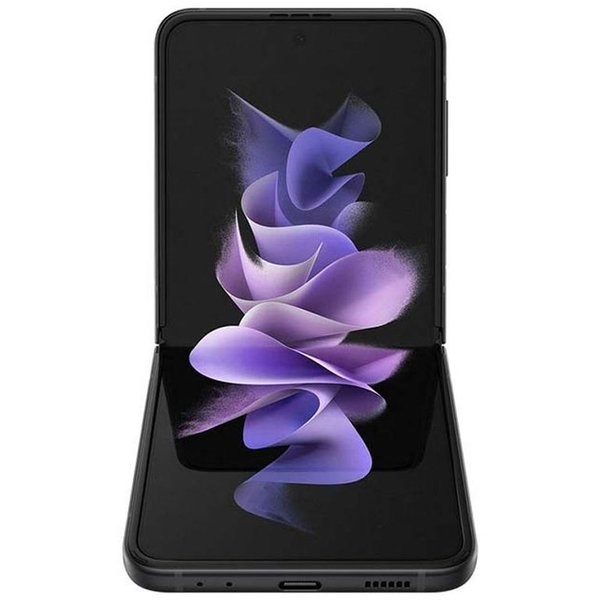 "Buy Online  Samsung Galaxy Z Flip 3 SM-F711BZKBMEA 128 GB   Black 5G Dual Sim Smartphone Smart Phones"