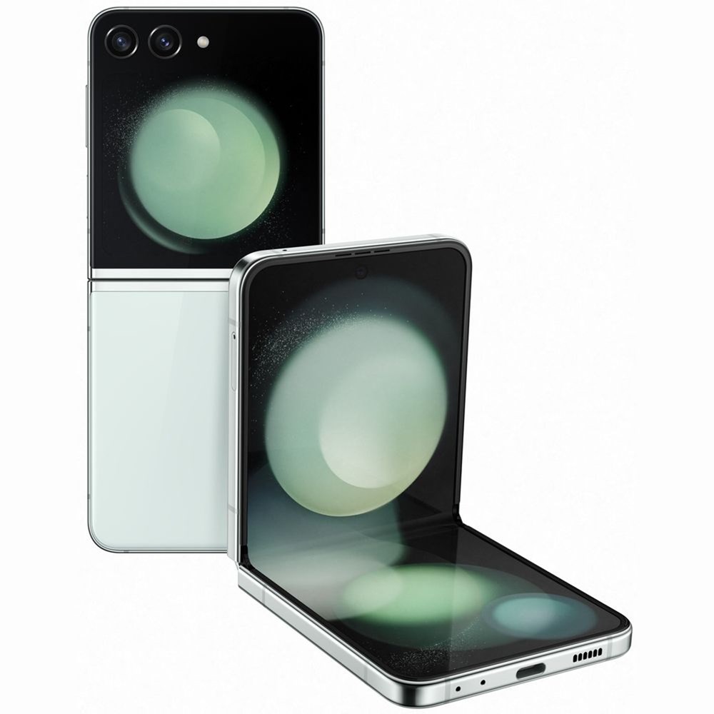 "Buy Online  Samsung Galaxy Z Flip5 5G 256GB Mint Smartphone-Middle East Version Smart Phones"