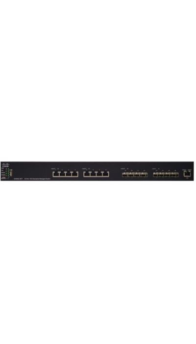 "Buy Online  Cisco SX550X16FT Stackable Managed Switch | 16 Ports 10 Gigabit | 8 Ports 10GBaseT plus 8 SFP+ Slots | L3 Dynamic Routing | Limited Lifetime Protection (SX550X16FTK9UK) Networking"