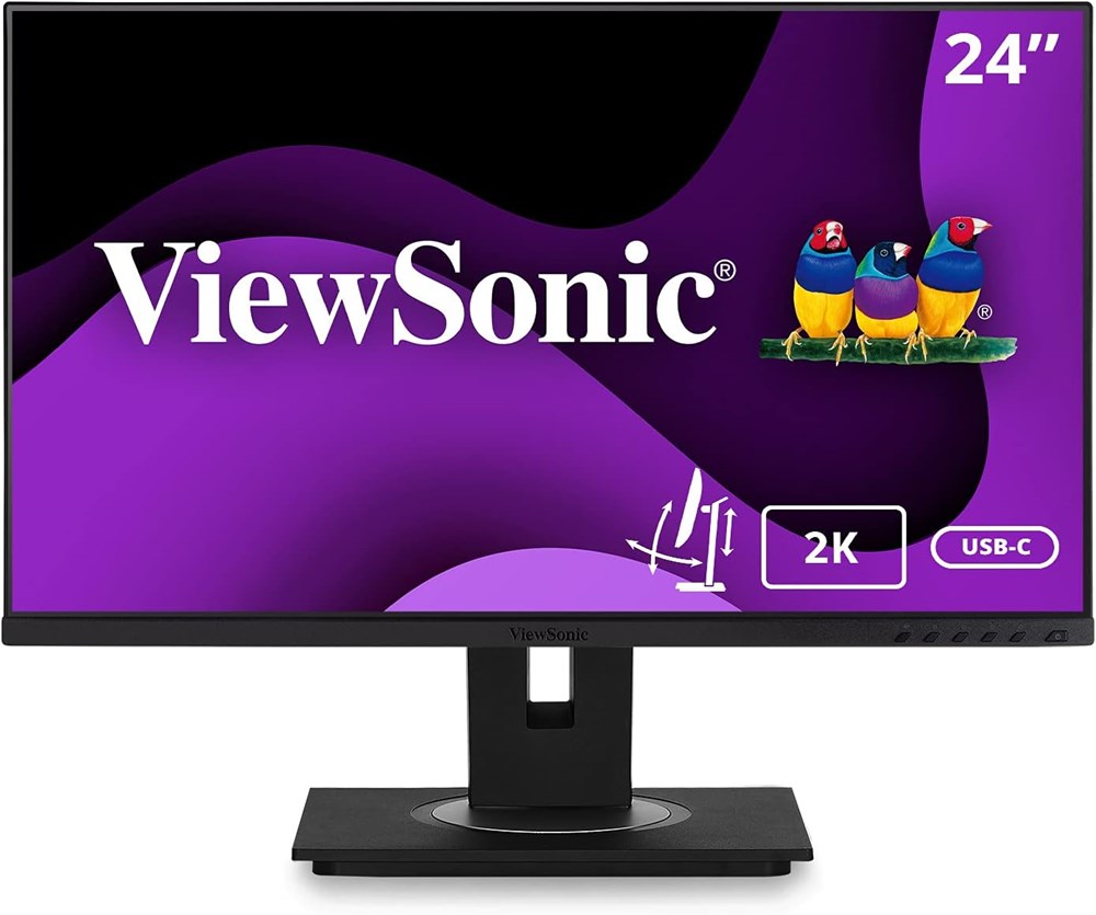 "Buy Online  VIEWSONIC VG2455 23.8 Inch FHD IPS Monitor with HDMI| DP| Type-C| USB 3.0| and Speakers Display"