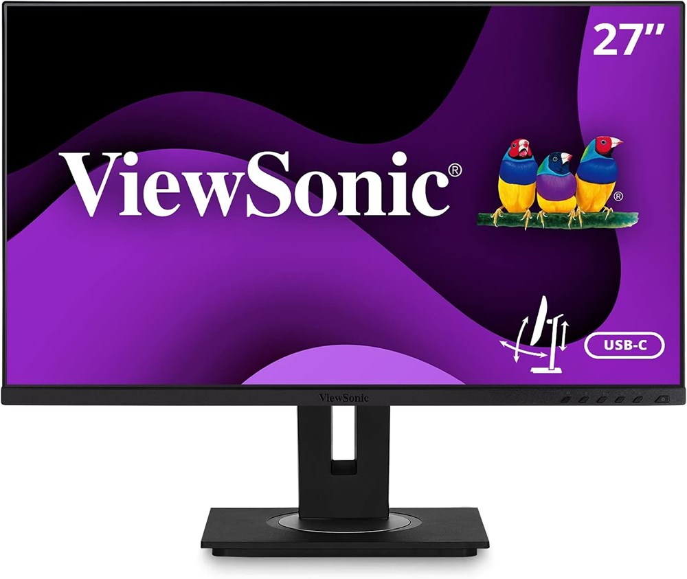 "Buy Online  VIEWSONIC VG2755 27 Inch Full HD IPS Monitor| USB-C 3.2| 60W| 2x 2W Speakers| Adjustable Display"
