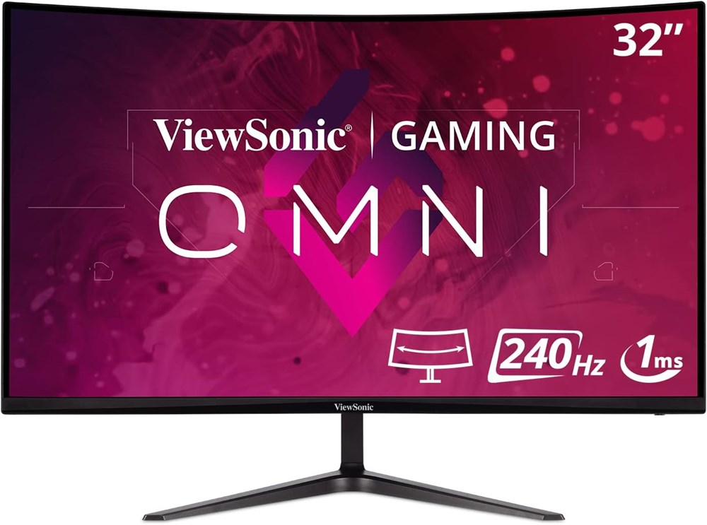 "Buy Online  VIEWSONIC VX3219-PC-MHD 32 Inch 240Hz Curved Gaming Monitor| 1ms Response Time| HDMI| DP Display"