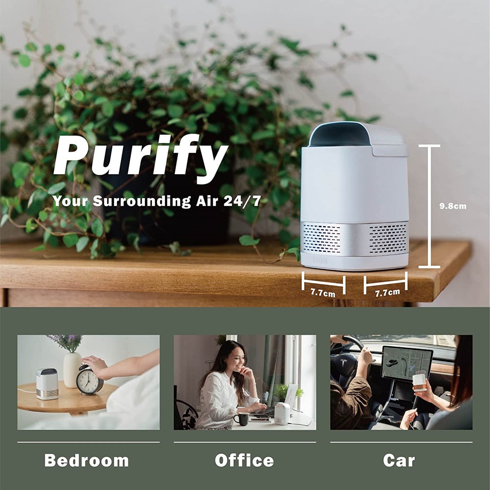 "Buy Online  LUFTQI Duo Portable Consumable-Free Air Purifier (30511005) Black Office Equipments"