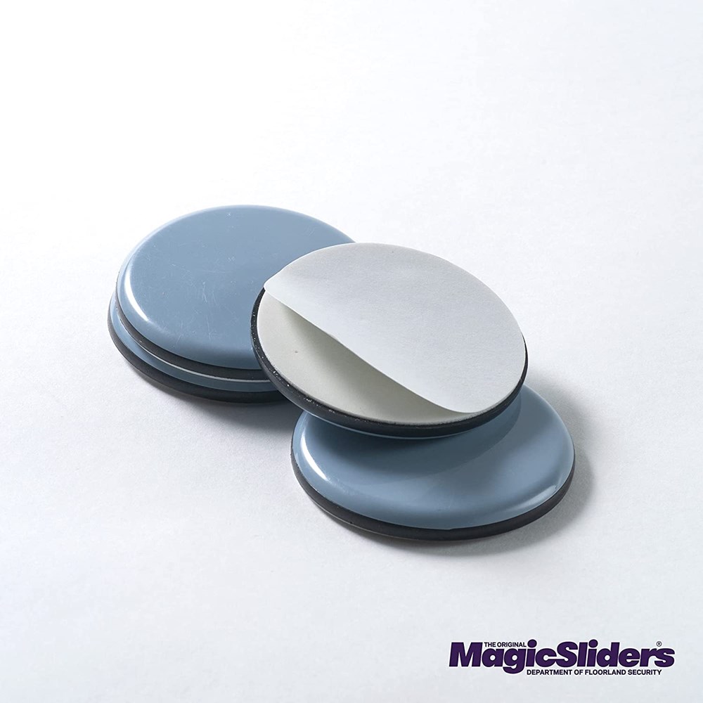 "Buy Online  Magic Sliders 04060- Self-Adhesive 2-3/8 Inch Round Furniture Sliding Discs (4 Pack)(Gray) Home Appliances"