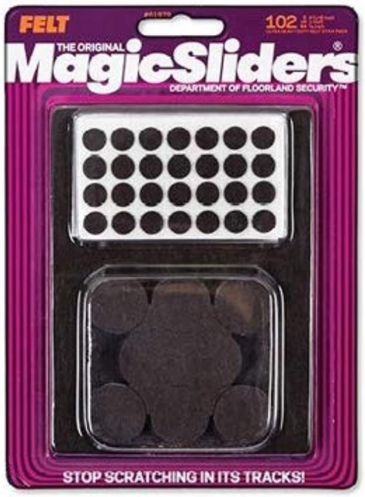 "Buy Online  Magic Sliders 61979-Magic Felt Round Self Stick Furniture Pads Value Pack (102 Pack)(Dark Brown) Home Appliances"